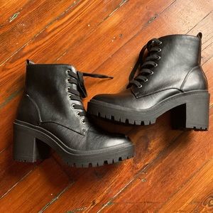 Torrid Wide Lace-Up Chunky Heel Boot